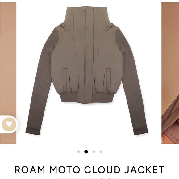 ROAM Jackets & Blazers - ROAM Moto Cloud Bomber Jacket - Brown
